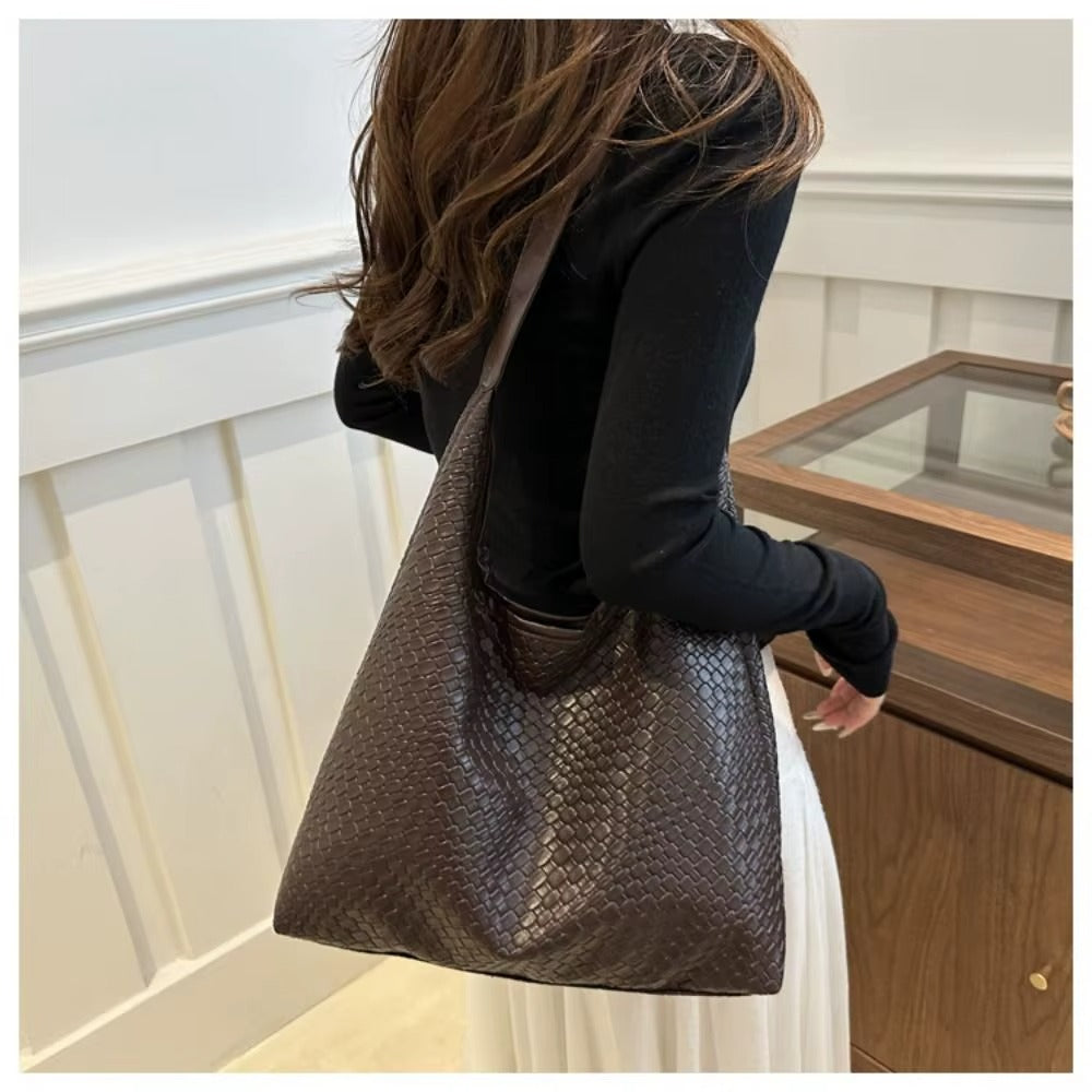 SOPHIA™ | LUXURY PU LEATHER TOTE BAG WITH SMALL SHOULDER BAG