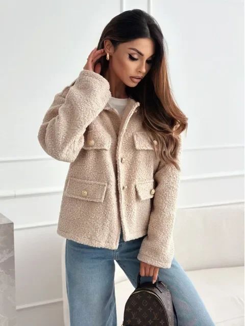 LUNARA™ Bouclé Button Jacket