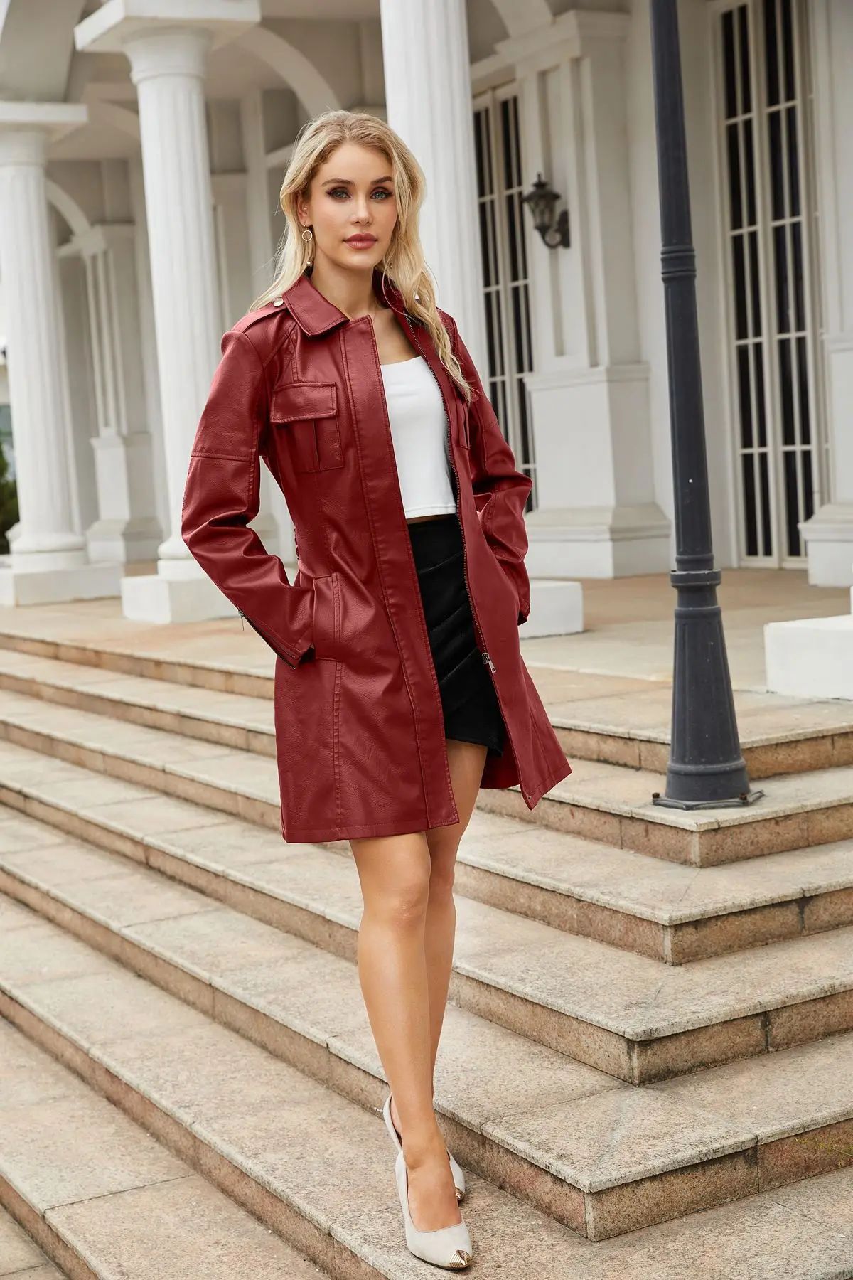 Elysia™ Burgundy City Trench