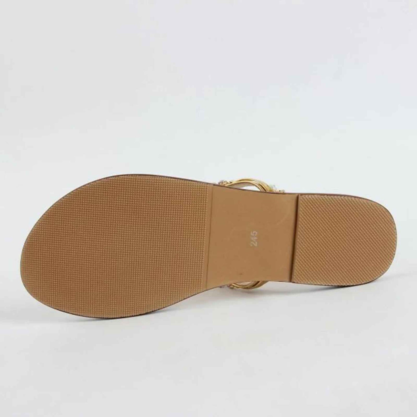 CELESTE™ | CRYSTAL EMBELLISHED FLAT SANDALS