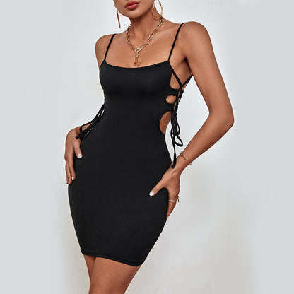 LYSSA™ Side Lace-Up Bodycon Dress