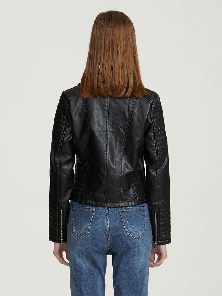 CAELIX™ Moto Faux Leather Jacket