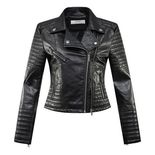 CAELIX™ Moto Faux Leather Jacket