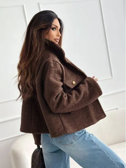 LUNARA™ Bouclé Button Jacket