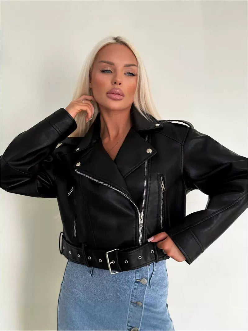 Orvella™ Cropped Moto Jacket